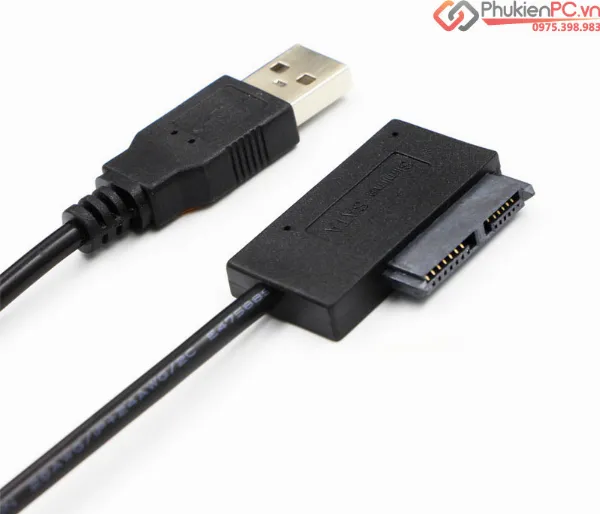 Cáp chuyển đổi USB to SATA cho ổ đĩa quang laptop