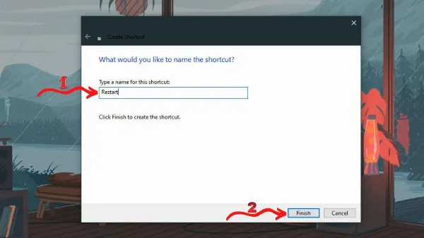 Đặt tên cho shortcut