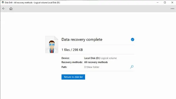 Hoàn tất khôi phục