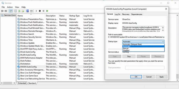 Kiểm tra service Windows