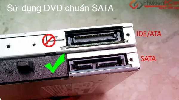 Ổ đĩa quang laptop với các loại kết nối