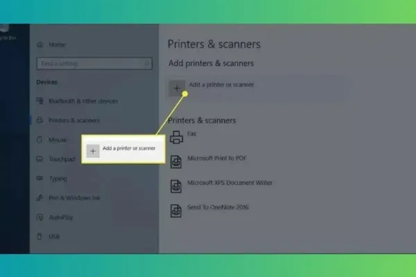 Thêm máy in qua WiFi trên Windows