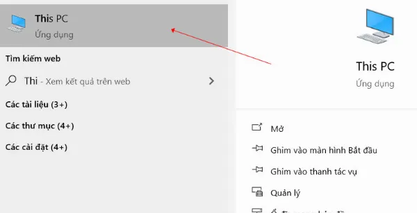 Xác định hệ điều hành Windows qua This PC - Properties