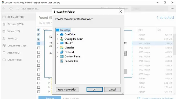 Xác nhận vị trí lưu