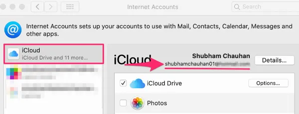   Kiểm tra ID Apple liên kết với iCloud