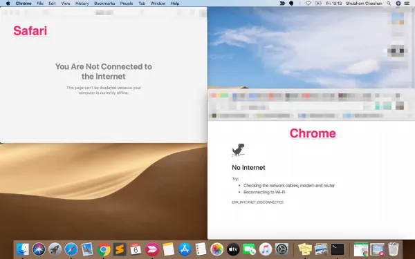   Kiểm tra kết nối Internet trên trình duyệt Mac