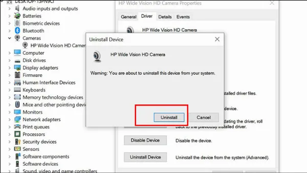 alt text: Hướng dẫn gỡ cài đặt driver webcam