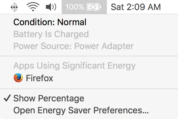   Thông tin tình trạng pin MacBook