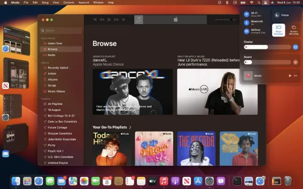   Stage Manager trên macOS Ventura giúp sắp xếp các cửa sổ ứng dụng một cách gọn gàng