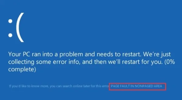 Bạn có thể xác định lỗi thông qua vị trí như trên hình