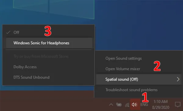 Bật âm thanh vòm