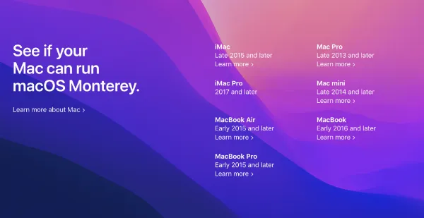 Danh sách đầy đủ các máy Mac hỗ trợ macOS Monterey 1 Danh sách các máy Mac có thể nâng cấp lên macOS Monterey