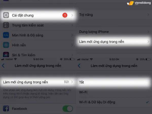 Hiệu chỉnh pin iPhone làm mới