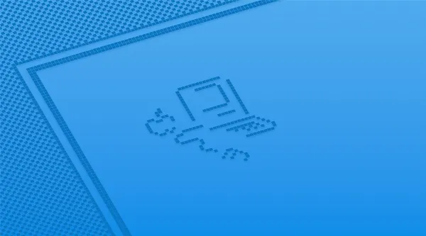 Hình nền macOS Sequoia 1984 Macintosh màu xanh dương phiên bản sáng