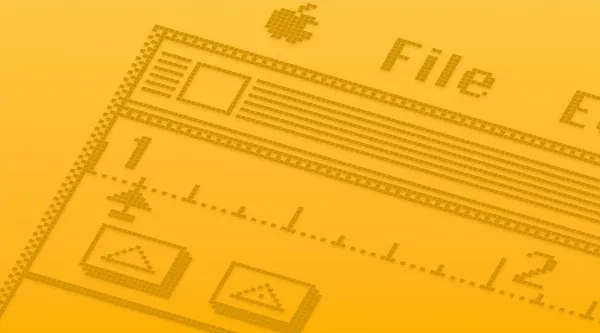 Hình nền macOS Sequoia 1984 Macintosh màu xanh lá phiên bản sáng