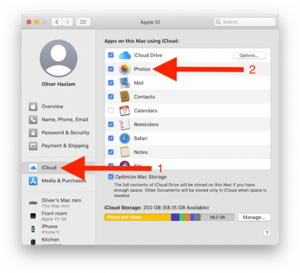 iCloud Photos trên Mac
