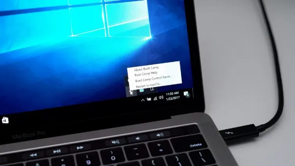 Cách cài đặt Windows 10 trên máy Mac bằng Boot Camp Assistant 7 Khởi động lại vào macOS từ Windows