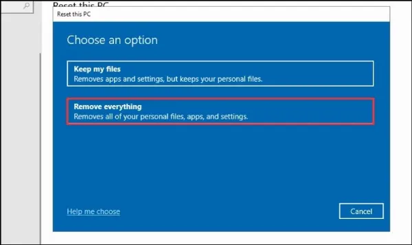 Khôi Phục Cài Đặt Gốc Bước 3