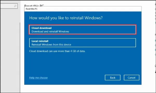 Khôi Phục Cài Đặt Gốc Bước 4