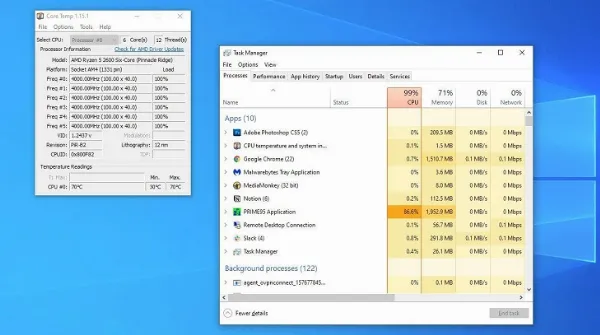 Kiểm tra phần mềm đang chạy trên Task Manager