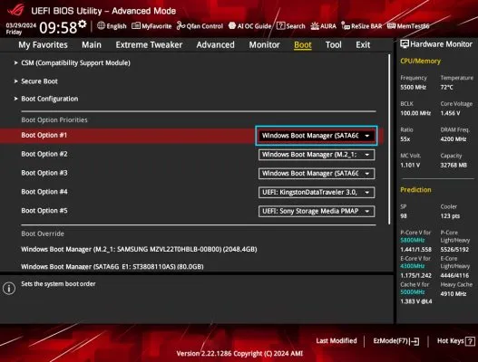 Cách Khắc Phục Lỗi "Missing Operating System" Trên Laptop 3 kiem tra thu tu khoi dong boot brder trong bios 527x400 d8f7bfa3
