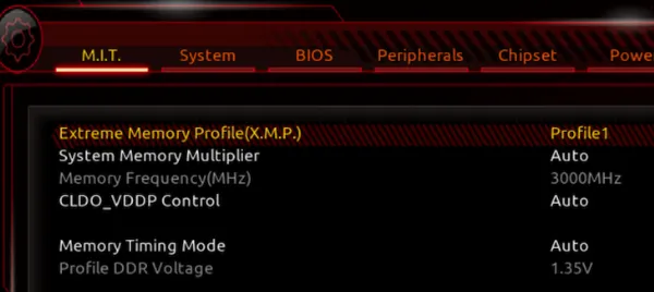 Kiểm tra tính năng XMP trên máy cũng là việc mà bạn cần kiểm tra khi nâng cấp RAM