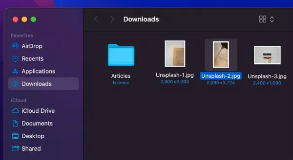 Mở ảnh chứa văn bản bằng Preview, Quick Look hoặc Photos