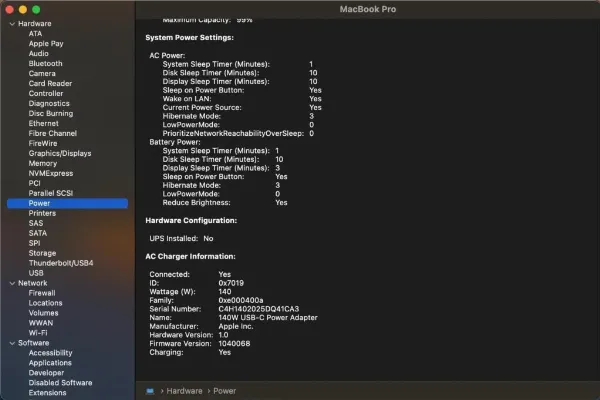 Mô tả: Các bước vào phần About trong System Settings trên Macbook