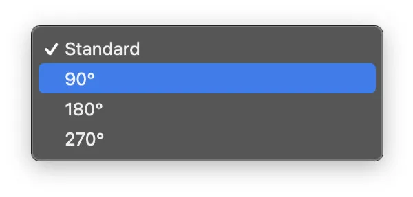 Cách xoay màn hình và sử dụng theo chiều dọc trong macOS 2 Mô tả: Hướng dẫn cách chọn góc xoay 90 độ hoặc 270 độ trong cửa sổ cài đặt Màn hình (Display) của macOS