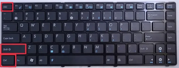 Mở Task Manager bằng tổ hợp phím Ctrl + Shift + Esc để tắt ứng dụng bị treo