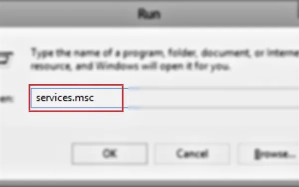 Cách Khắc Phục Lỗi Touchpad Laptop Không Hoạt Động 7 Nhập “services.msc” và nhấn Enter