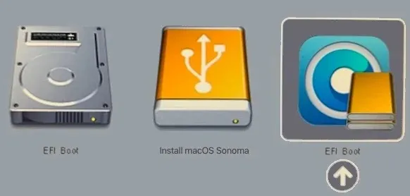 Cách cài macOS Sequoia trên máy Mac không được hỗ trợ 11 opencore mac boot options menu sonoma a1b1ce68