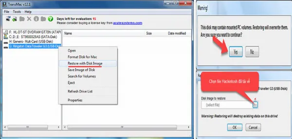 Quá trình Format trong bước tạo USB cài đặt