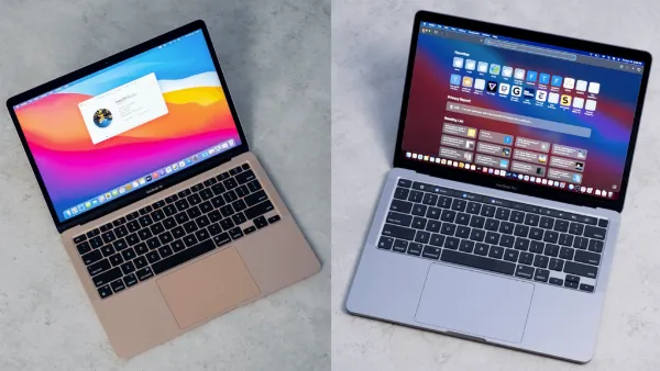 So sánh màn hình MacBook Air và MacBook Pro