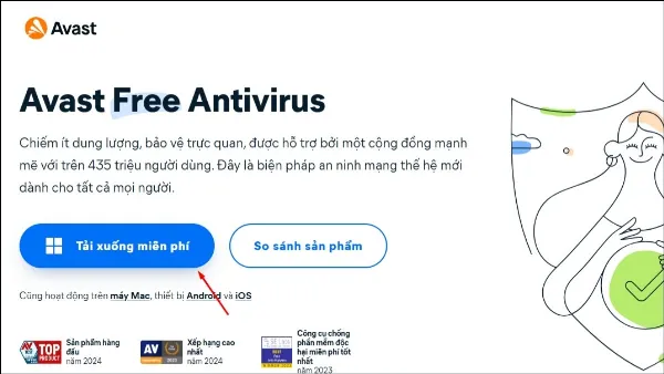Tải xuống ứng dụng Avast Free Antivirus