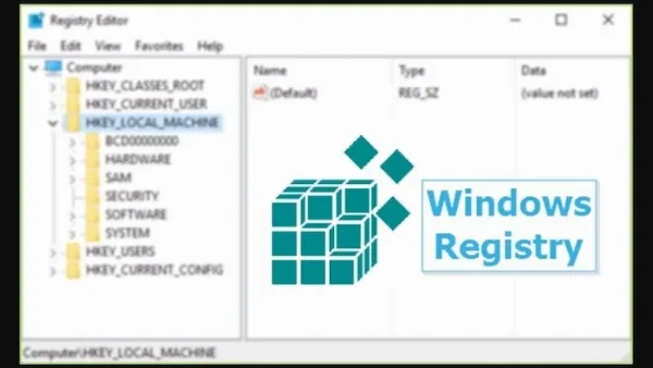 Thoát khỏi Registry Editor