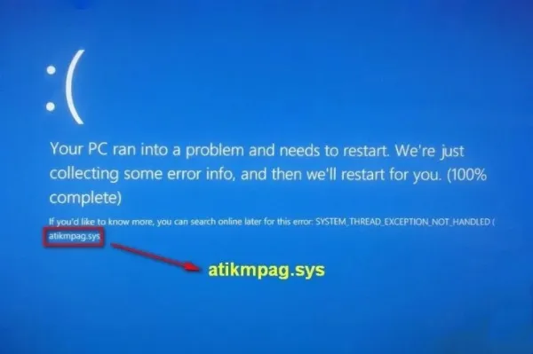 Thông báo lỗi màn hình xanh do xung đột Driver