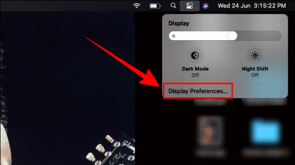 Tùy chọn Display Preferences