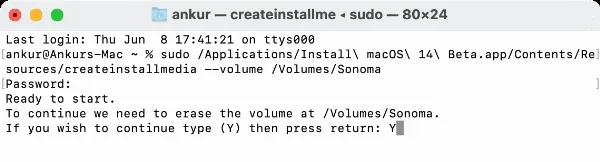 Xác nhận xóa ổ đĩa bằng cách nhập Y
