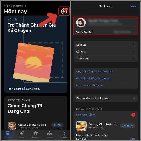 Cách đổi mã vùng iPhone để bạn tải các ứng dụng yêu thích nhưng chưa hỗ trợ tại Việt Nam siêu dễ dàng 2 alt: Các bước truy cập cài đặt tài khoản App Store để thay đổi mã vùng iPhone