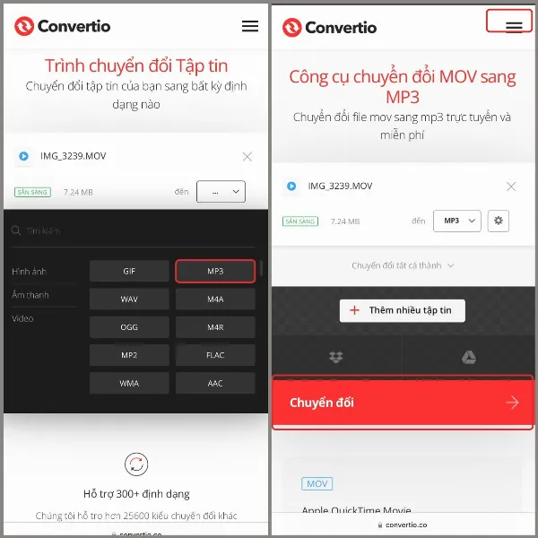 3 cách tải nhạc từ video TikTok, thưởng thức bản nhạc mà bạn yêu thích mọi lúc, mọi nơi 5 alt: Cài đặt chuyển đổi sang MP3 và tải file âm thanh từ Convertio về iPhone