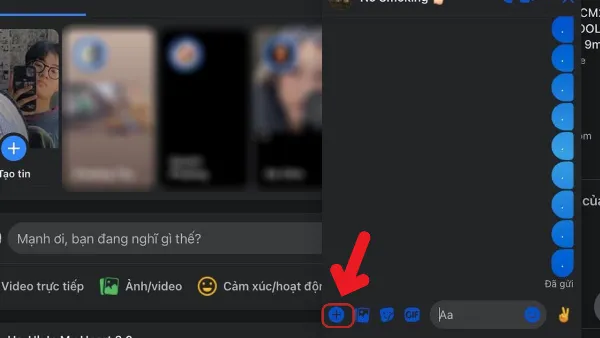 alt: Chọn biểu tượng dấu cộng