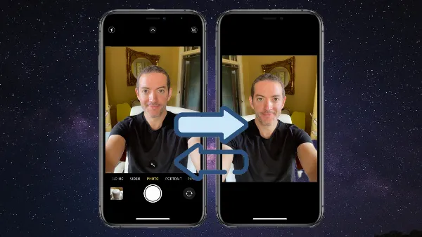 alt: Chụp ảnh selfie trên iPhone