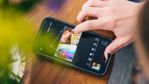 alt: Giao diện ứng dụng Ảnh trên iPhone hiển thị các bức ảnh