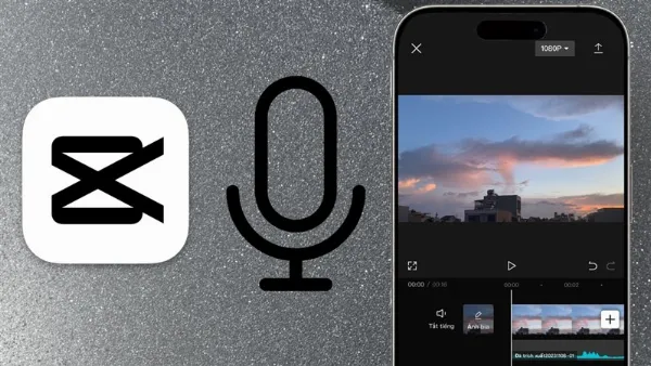 alt: Giao diện ứng dụng CapCut trên điện thoại