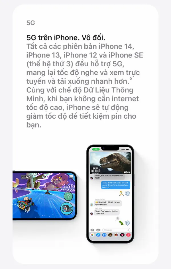 Chuyển sang dùng iPhone quá dễ dàng, xem ngay để biết những lợi ích vượt trội mà bạn sẽ có được 9 alt: Giao diện ứng dụng iMessage trên iPhone, hiển thị cuộc trò chuyện với tin nhắn văn bản và hình ảnh, thể hiện sự tiện lợi trong giao tiếp