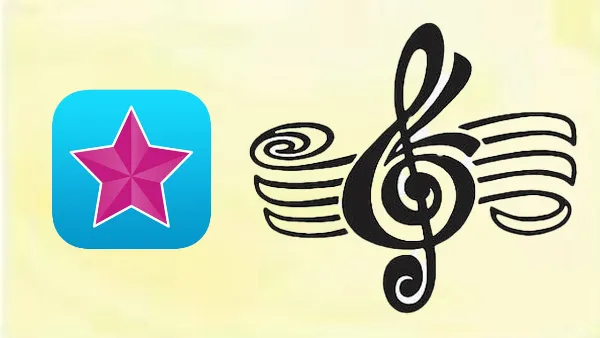 alt: Giao diện Video Star hiển thị tính năng thêm nhạc từ thư viện hoặc video khác