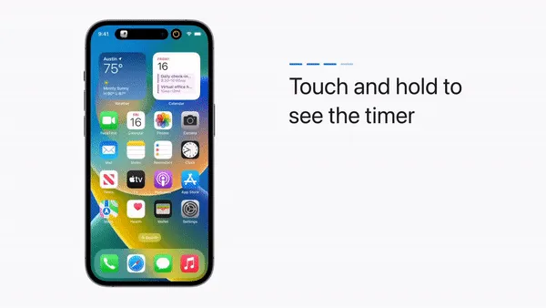alt: Hai hoạt động đang diễn ra đồng thời trên Dynamic Island