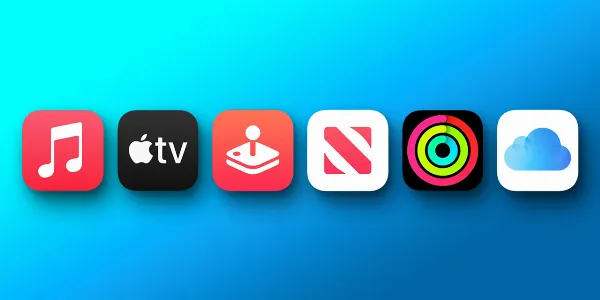 alt: Hệ sinh thái dịch vụ đa dạng của Apple, bao gồm App Store, iTunes, Apple Music, iCloud, Apple Pay...