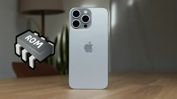 alt: Hình ảnh minh họa bo mạch chủ của điện thoại với chip ROM